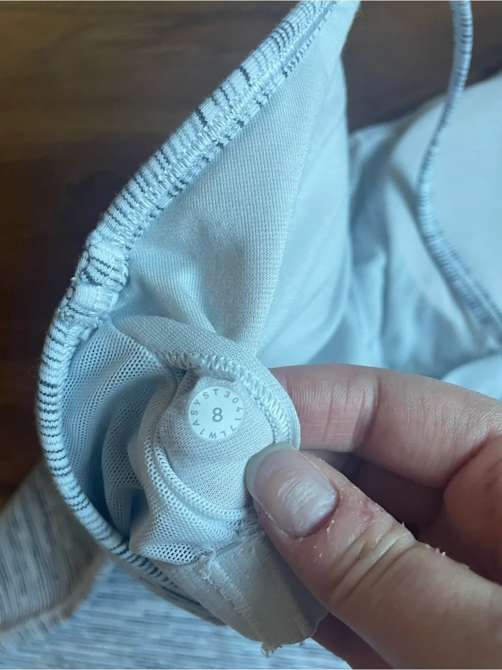 Lululemon Power Pose Tank Wee Are From Space Ice Grey Alpine White Size 8